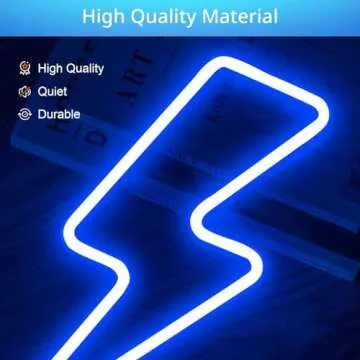 XIYUNTE Lightning Bolt Neon Sign for Home Decor