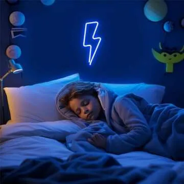 XIYUNTE Lightning Bolt Neon Sign for Home Decor