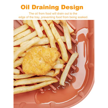 SMARTAKE 8.1 Inch Air Fryer Silicone Liner for Easy Cooking