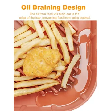 SMARTAKE 8.1 Inch Air Fryer Silicone Liner for Easy Cooking