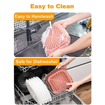 SMARTAKE 8.1 Inch Air Fryer Silicone Liner for Easy Cooking