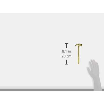 GreatNeck 19006 5-in-1 Hammer and Screwdriver Set, Compact Screwdriver Set, Hammer and Screwdriver Set for Home, Gold