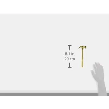 GreatNeck 19006 5-in-1 Hammer and Screwdriver Set, Compact Screwdriver Set, Hammer and Screwdriver Set for Home, Gold