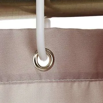 Elegant Water-Resistant Shower Curtain with Hooks