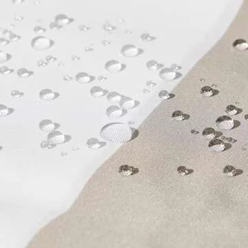 Elegant Water-Resistant Shower Curtain with Hooks