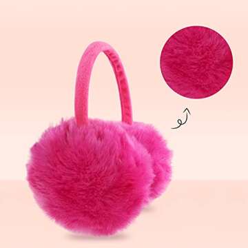 Stylish and Warm POXIMI Women's Winter Earmuffs with Adjustable Bowknot for All Ages