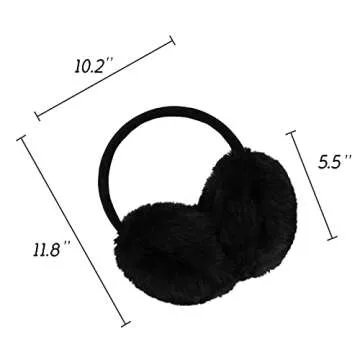 POXIMI Adjustable Women's Winter Earmuffs in Fleece
