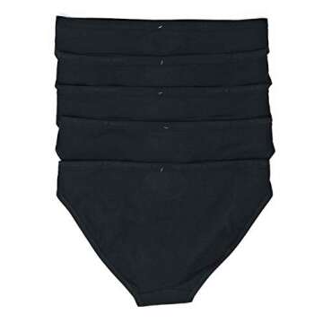 Victoria's Secret Bikini Panty Set of 5 Small Blk Logo / Black / Black / Black / Black