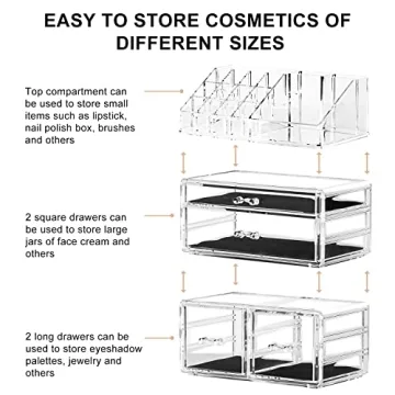 Elegant DreamGenius Makeup Organizer for Beauty Lovers
