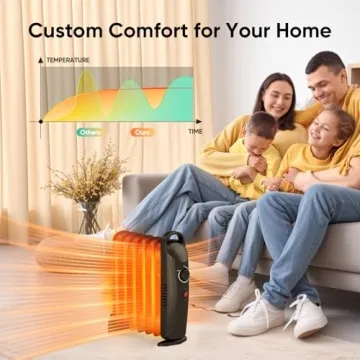 Compact Air Choice Oil Heater - Quiet 700W Radiator
