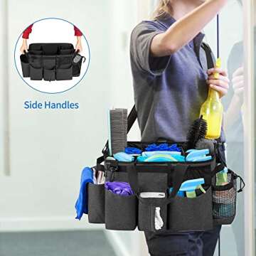 LoDrid Wearable Cleaning Caddy Bag with Adjustable Strap