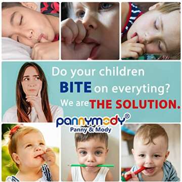 Panny & Mody Sensory Chew Necklace Silicone Spinner Shaped Pendant Chewable Jewelry, Autism ADHD Tee...