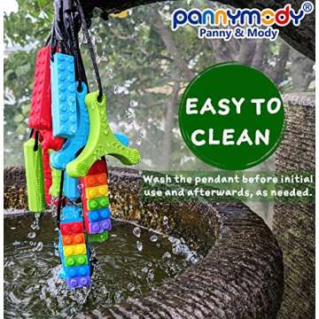 Panny & Mody Sensory Chew Necklace for Anxiety Relief