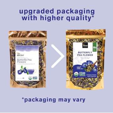 INCAS Organic Butterfly Pea Flower Tea - Vibrant & Nutritious Herbal Supplement 8.82 oz