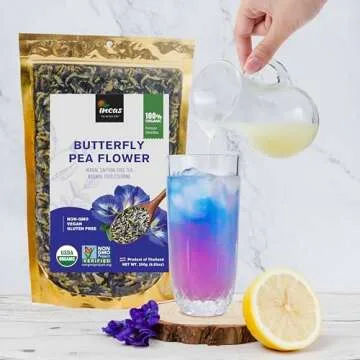 Vibrant INCAS Organic Butterfly Pea Flower Tea 8.82 oz