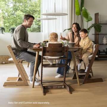 Tripp Trapp Chair from Stokke, Oak Warm Brown - The Chair That Grows with The Child - Comfortable & ...