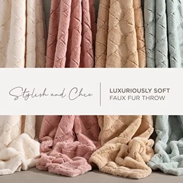 Stassie Faux Fur Throw Blanket - Chic and Cozy Comfort