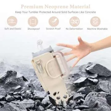 Stylish Water Bottle Carrier Bag for Stanley 40oz Tumbler