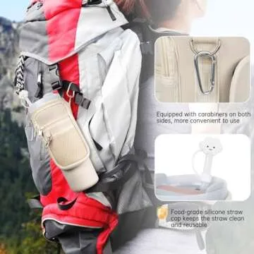 Stylish Water Bottle Carrier Bag for Stanley 40oz Tumbler