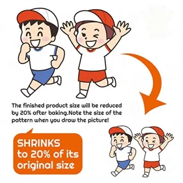 Shynek Shrinky Plastic Sheets Kit - 125Pcs Art Supplies