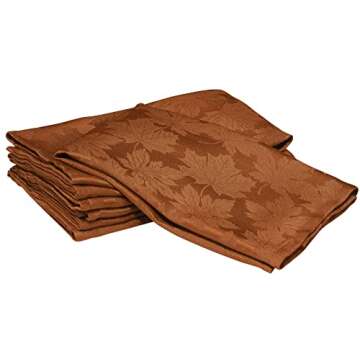 Kadut Thanksgiving Tablecloth Maple Leaf, Rustic Design for 8-Foot Tables