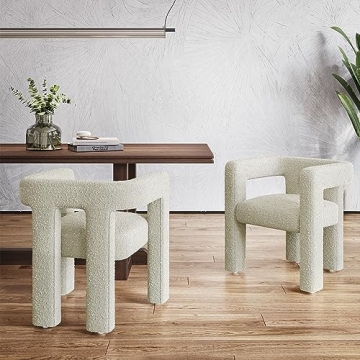 BELLEZE Modern Boucle Dining Chair for Chic Spaces