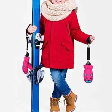 Zkptops Winter Mitten Clips for Kids and Adults - Durable & Stylish