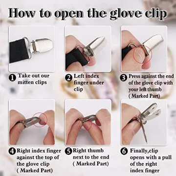 Zkptops Winter Mitten Clips for Kids and Adults - Durable & Stylish