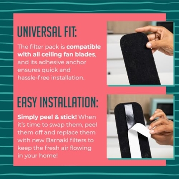 Barnakl Ceiling Fan Filters for Purified Indoor Air