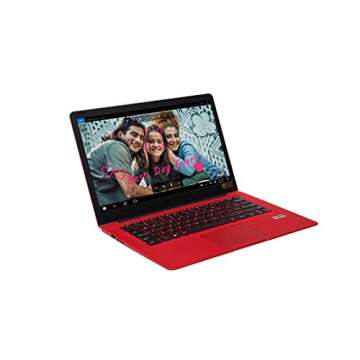 Avita 14" Pura [CN6Q14] AMD A9 8GB RAM 128GB SSD IPS 1920 x 1080 HD Screen Windows 10 Laptop for Online Class (Sugar RED)