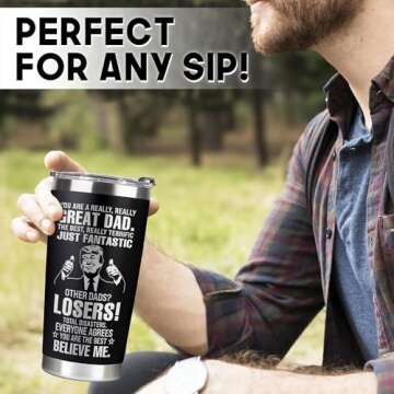 VIWIS Dad Gifts from Daughter, Son - Tumbler for Men