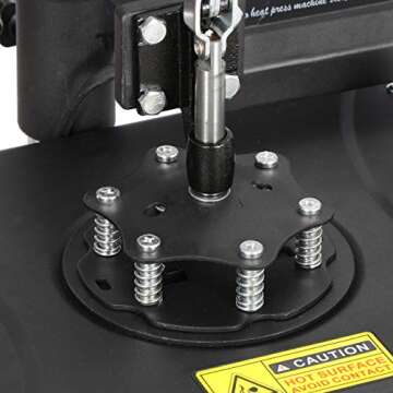 F2C 12" x 15" Heat Press Machine Pro 6 in 1 Swing Away Digital Heat Transfer Sublimation Press Combo for T-shirt Bag Hat Cap Mug Plate