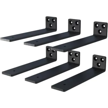Heavy Duty Floating Shelf Brackets, 12 Inch, 6 Pack