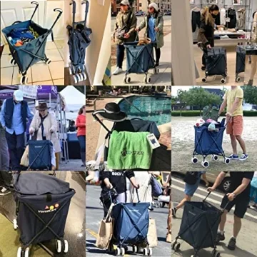 VersaCart Transit Folding Shopping Cart Heavy-Duty 120LB