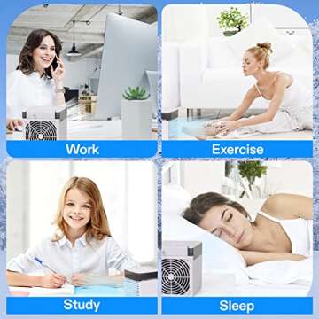 Mini Air Conditioner Portable AC Fan for Home Office
