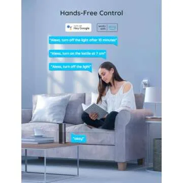 Govee Smart Plug 15A, WiFi Bluetooth Outlets 2 Pack Work with Alexa and Google Assistant, WiFi Plugs with Multiple Timers, Govee Home APP Group Control Remotely, No Hub Required, ETL&FCC Certified