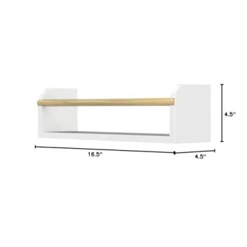 Stylish Floating Bookshelves Set for Kids' Rooms - Easy Install