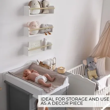 Stylish Floating Bookshelves Set for Kids' Rooms - Easy Install