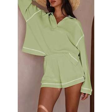 Oversized Women's Waffle Knit Lounge Sets for All Occasions