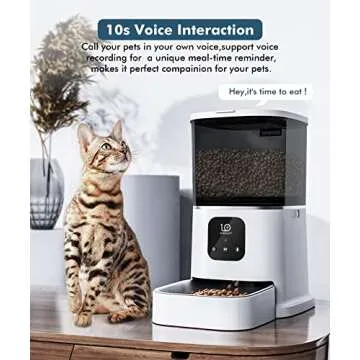 ZOKALEY WiFi Enabled Automatic Cat Feeder with App Control
