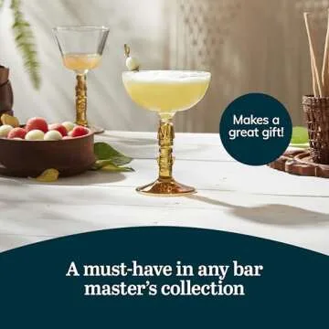 Libbey Tiki Coupe Cocktail Glasses Set of 4