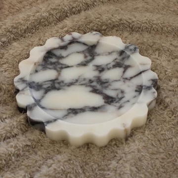 Elegant Natural Marble Jewelry Tray for Stylish Gifts