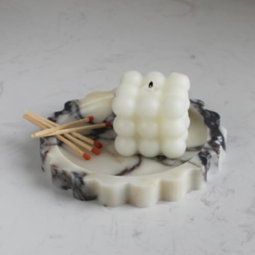 Elegant Natural Marble Jewelry Tray for Stylish Gifts