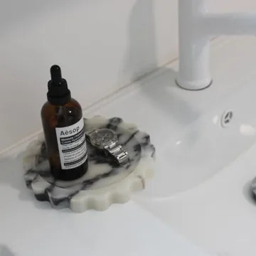 Elegant Natural Marble Jewelry Tray for Stylish Gifts