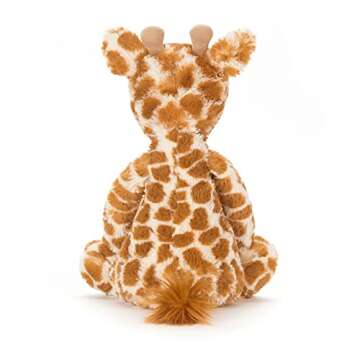 Jellycat Bashful Giraffe Stuffed Animal, Medium 12 inches - Safari Plush Toy - Classic Children's Gift