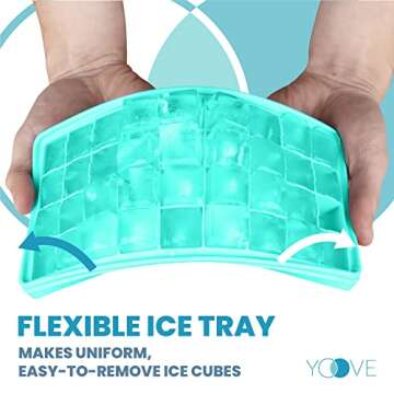 Ice Cube Tray with Lid & Bin - Perfect for Parties