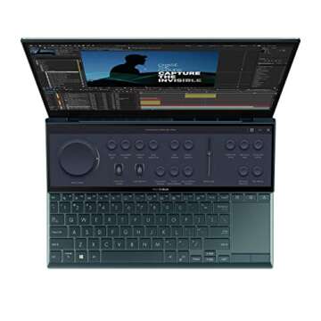 ASUS ZenBook Duo 14 UX482 14” FHD NanoEdge Touch Display, Core i7-1195G7, GeForce MX450, 16GB RAM, 1TB SSD, ScreenPad Plus, Windows 11 Pro, WiFi 6E Celestial Blue, UX482EGR-XB74T