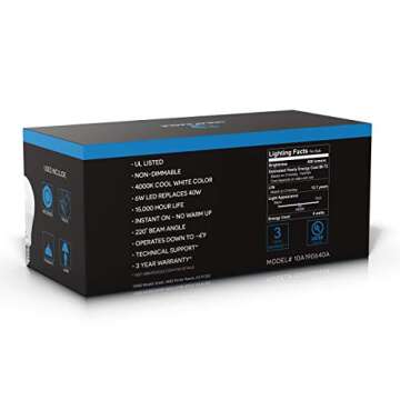 GREAT EAGLE A19 LED Light Bulb - Energy Efficient 6W