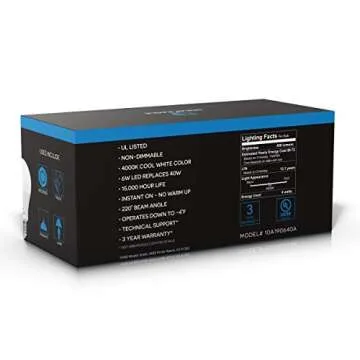 GREAT EAGLE A19 LED Light Bulb - Energy Efficient 6W