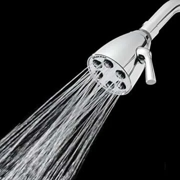 Speakman S-2252 Signature Icon Anystream Adjustable High Pressure Shower Head-2.5 GPM Solid Brass Replacement Bathroom Showerhead, Polished Chrome Finish